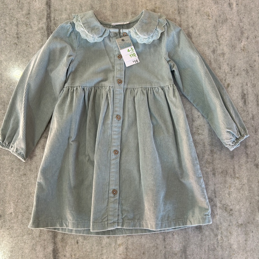 Primark Corduroy Babydoll Dress Size 4-5 yrs